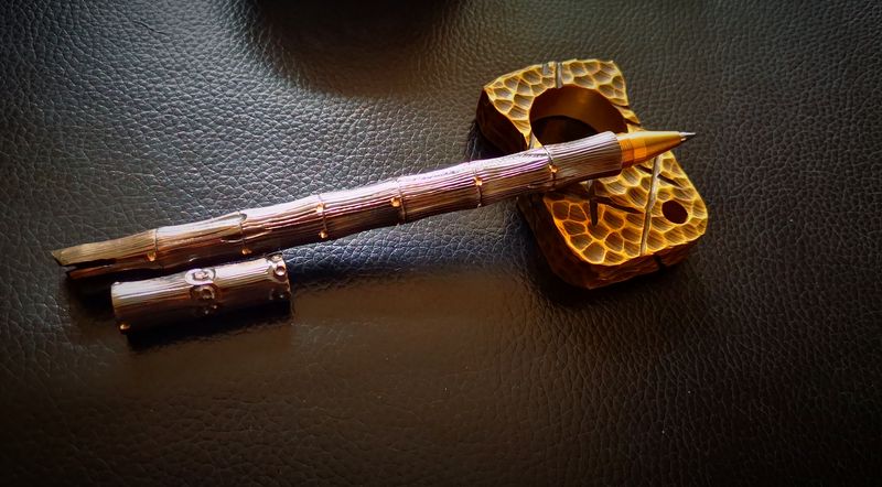 The handmade pen named "Breaking Bamboo"