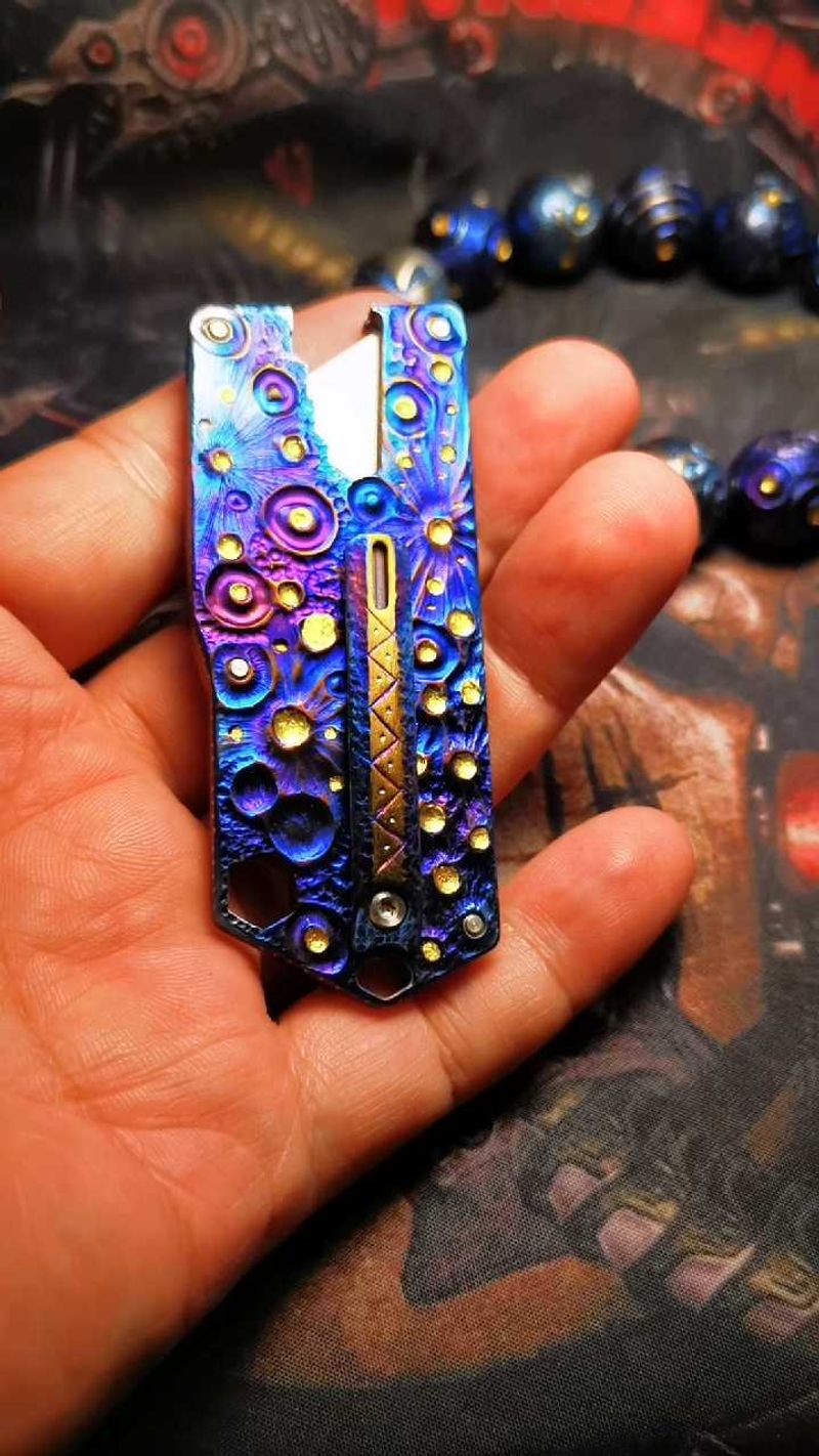 Titanium Alloy Utility Knife Keychain